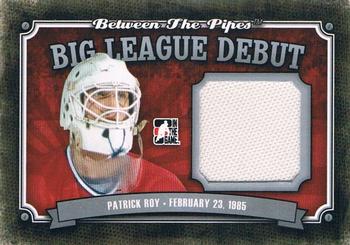 2013-14 In The Game Between the Pipes - Big League Debut Jerseys Silver #BLD-04 Patrick Roy Front