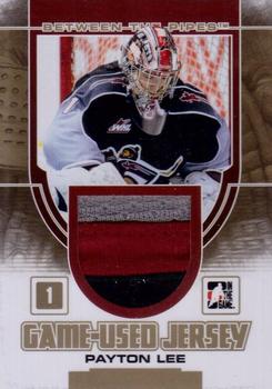 2013-14 In The Game Between the Pipes - Game-Used Jersey Gold #GUM-21 Payton Lee Front