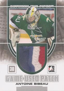 2013-14 In The Game Between the Pipes - Game-Used Patch Silver #GUM-06 Antoine Bibeau Front