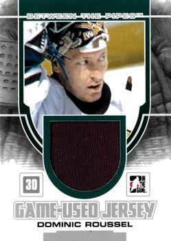 2013-14 In The Game Between the Pipes - Game-Used Jersey Silver #GUM-35 Dominic Roussel Front