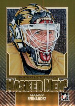 2013-14 In The Game Between the Pipes - Masked Men 6 Gold #MM-27 Manny Fernandez Front
