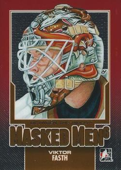 2013-14 In The Game Between the Pipes - Masked Men 6 Red #MM-04 Viktor Fasth Front