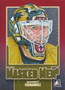 2013-14 In The Game Between the Pipes - Masked Men 6 Red #MM-27 Manny Fernandez Front