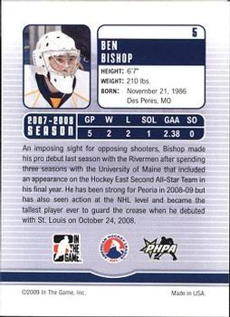 2008-09 In The Game Between The Pipes #5 Ben Bishop Back