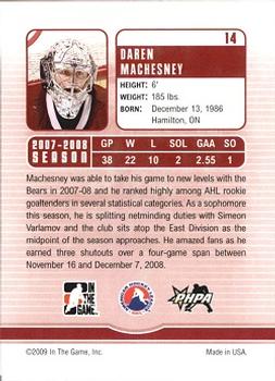 2008-09 In The Game Between The Pipes #14 Daren Machesney Back
