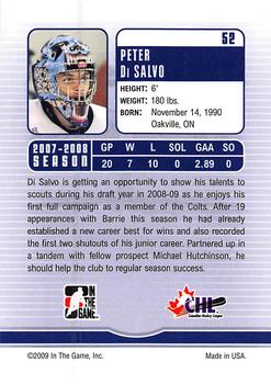 2008-09 In The Game Between The Pipes #52 Peter Di Salvo Back