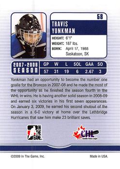 2008-09 In The Game Between The Pipes #58 Travis Yonkman Back