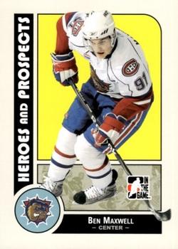2008-09 In The Game Heroes and Prospects #118 Ben Maxwell Front
