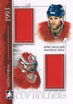 2013-14 In The Game Lord Stanley's Mug - Cup Holders Silver #CH-11 Kirk Muller / Patrick Roy Front