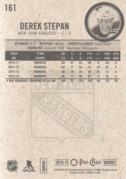 2014-15 O-Pee-Chee #161 Derek Stepan Back