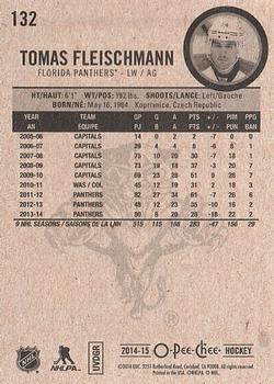 2014-15 O-Pee-Chee #132 Tomas Fleischmann Back