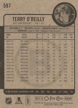 2014-15 O-Pee-Chee #597 Terry O'Reilly Back
