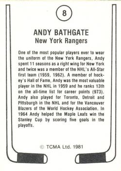 1981-82 TCMA #8 Andy Bathgate Back