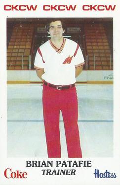 1984-85 Moncton Golden Flames (AHL) Police #1 Brian Patafie Front