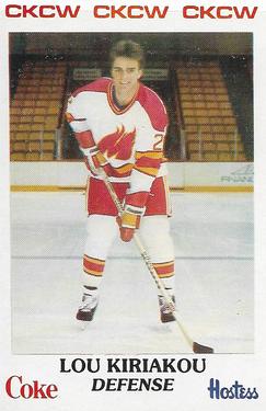 1984-85 Moncton Golden Flames (AHL) Police #9 Lou Kiriakou Front