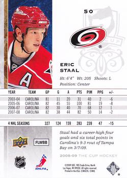 2008-09 Upper Deck The Cup #50 Eric Staal Back
