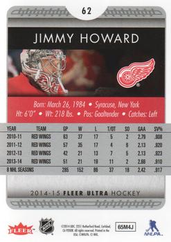 2014-15 Ultra #62 Jimmy Howard Back