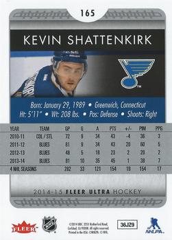 2014-15 Ultra #165 Kevin Shattenkirk Back