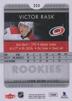 2014-15 Ultra #RR223 Victor Rask Back