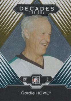 2013-14 In The Game Decades 1990s - Gold #62 Gordie Howe Front