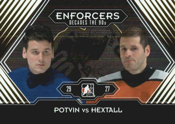2013-14 In The Game Decades 1990s - Gold #187 Felix Potvin / Ron Hextall Front