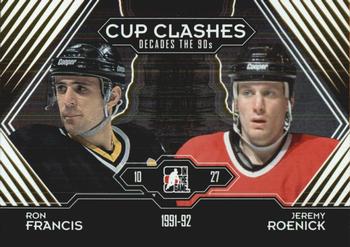 2013-14 In The Game Decades 1990s - Gold #193 Ron Francis / Jeremy Roenick Front