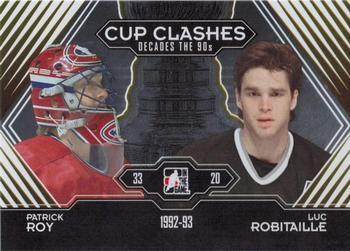 2013-14 In The Game Decades 1990s - Gold #194 Patrick Roy / Luc Robitaille Front