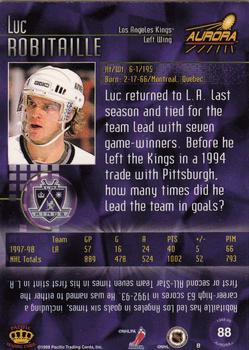 1998-99 Pacific Aurora #88 Luc Robitaille Back