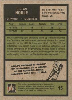 2009-10 In The Game 1972 The Year In Hockey #15 Rejean Houle Back