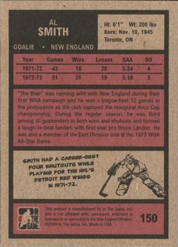 2009-10 In The Game 1972 The Year In Hockey #150 Al Smith Back