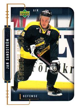 1999-00 Upper Deck Swedish Hockey League #5 Jan Sandstrom Front