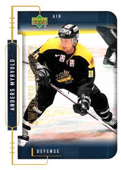 1999-00 Upper Deck Swedish Hockey League #6 Anders Myrvold Front