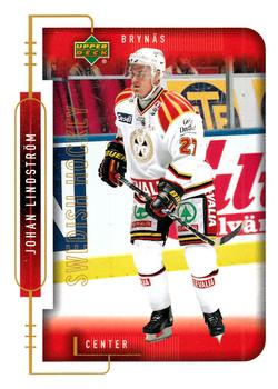 1999-00 Upper Deck Swedish Hockey League #33 Johan Lindstrom Front