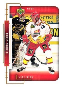 1999-00 Upper Deck Swedish Hockey League #180 Henrik Sedin Front