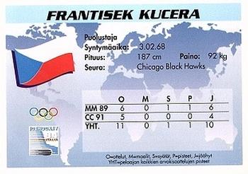 1994 Semic Jääkiekkokortit Keräilysarja (Finnish) #169 Frantisek Kucera Back