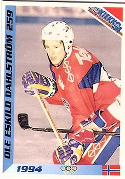 1994 Semic Jääkiekkokortit Keräilysarja (Finnish) #259 Ole Eskild Dahlström Front