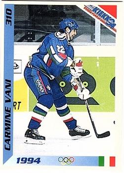 1994 Semic Jääkiekkokortit Keräilysarja (Finnish) #310 Carmine Vani Front