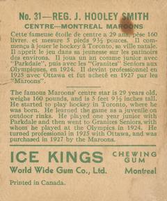 1933-34 World Wide Gum Ice Kings (V357) #31 