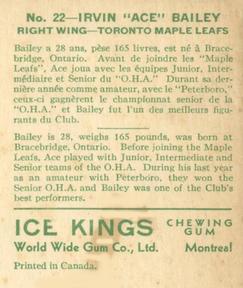 1933-34 World Wide Gum Ice Kings (V357) #22 