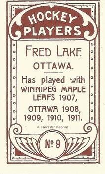 1991 Reprint 1911 C-55 #9 Fred Lake Back