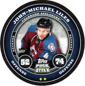 2009-10 Topps Puck Attax #NNO John-Michael Liles Front