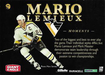 1997 Pinnacle Giant Eagle Mario's Moments #4 Mario Lemieux Back