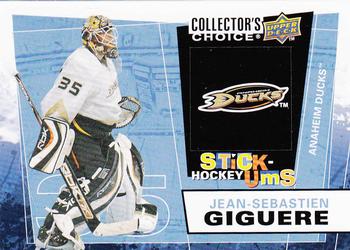 2008-09 Collector's Choice - Stick-Ums #UMS10 Jean-Sebastien Giguere Front