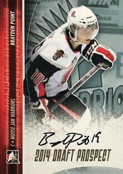 2014 In The Game Draft Prospects - Autographs Gold #A-BPO2 Brayden Point Front