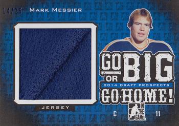 2014 In The Game Draft Prospects - Go Big Or Go Home Jerseys Blue #BIG-6 Mark Messier Front