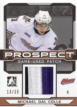 2014 In The Game Draft Prospects - Patches Bronze #PGU-20 Michael Dal Colle Front