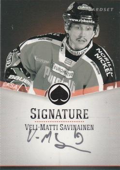 2012-13 Cardset Finland - Signature #NNO Veli-Matti Savinainen Front