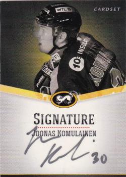 2012-13 Cardset Finland - Signature #NNO Joonas Komulainen Front