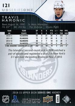 2014-15 Upper Deck #121 Travis Hamonic Back