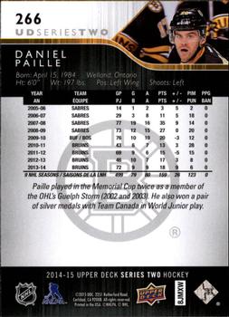 2014-15 Upper Deck #266 Daniel Paille Back